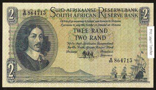 SA 2 Rand (M de Kock 4th issue)1961, A/E, in EF+/aUNC condition