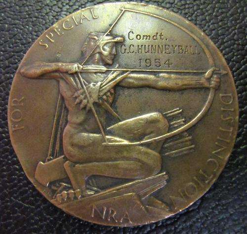 King's Trophy Competition medal awarded to Comdt. G. C. Hunneyball For Special Distinction
