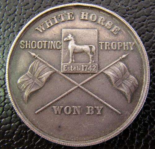 White Horse Shooting Trophy medal, unnamed by Elkington