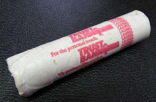 Roll of uncirculated 1988 10c coins from Trust Bank - roughly R5 worth