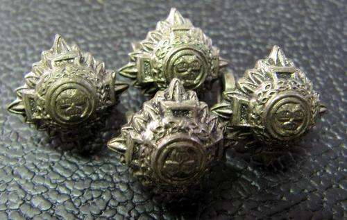 4x British Royal Military - Rank Insignia/Pips (Star of the Order of Bath) - white metal