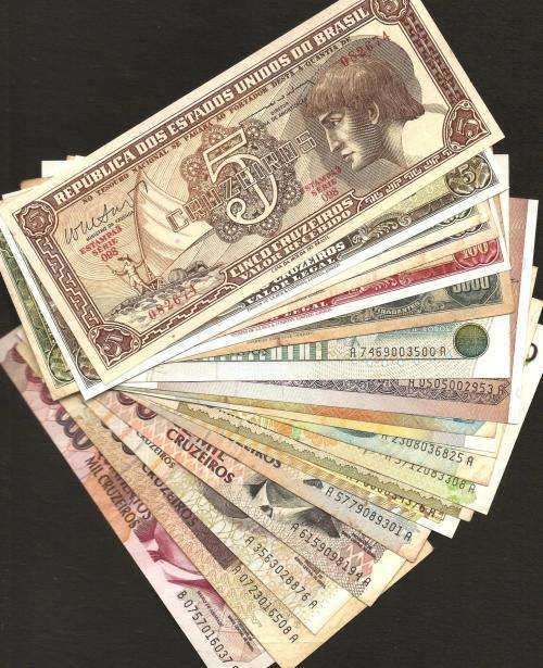 Brazil - Massive lot of 21 different notes - details in listing