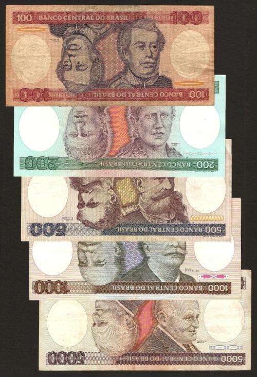 Brazil - Full set of the 'Card' issue - details in listing