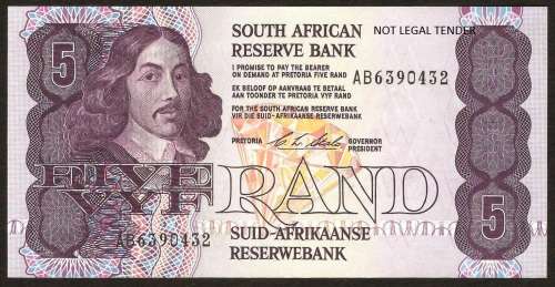SA 5 Rand (Stals 1st issue) 1990 in UNC condition - more than one available