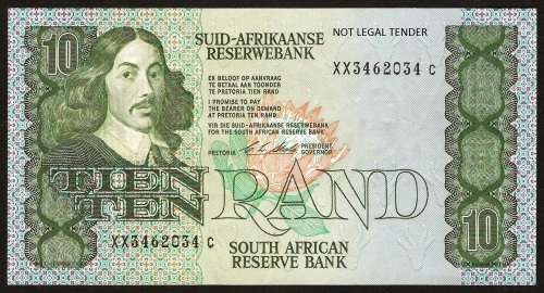 SA 10 Rand (C Stals 1st issue)1990 VF+ condition - *XX Replacement note*
