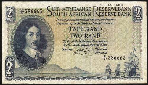 SA 2 Rand (G Rissik 1st issue)1962, A/E in VF+/EF condition