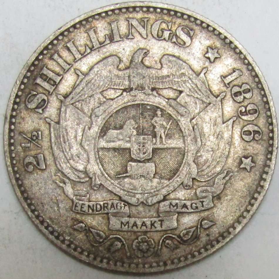1896 ZAR 2.5 Shillings