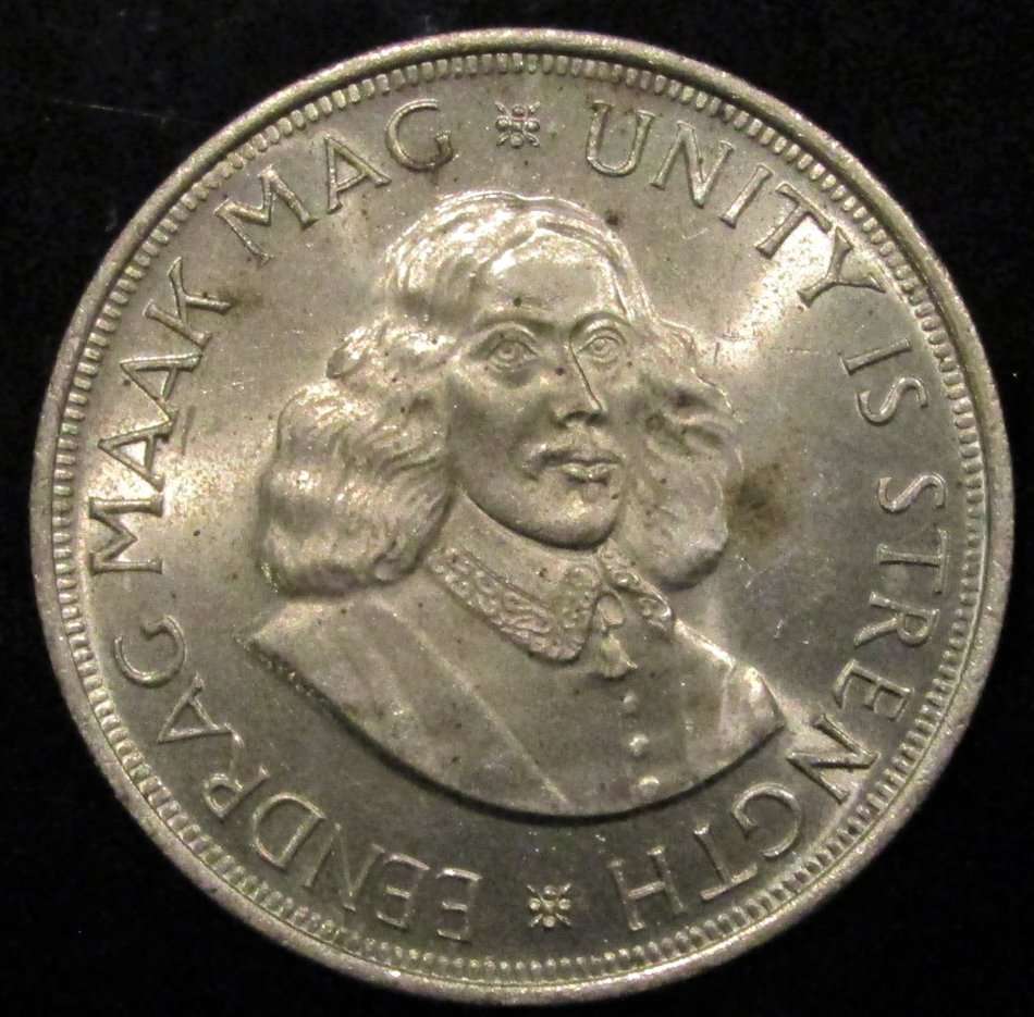 1962 Republic of South Africa  Silver 50 Cents