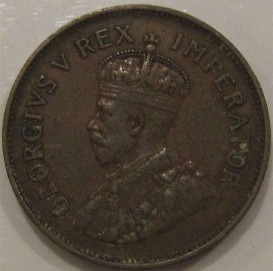 1925 Union of South Africa 1/2 Penny