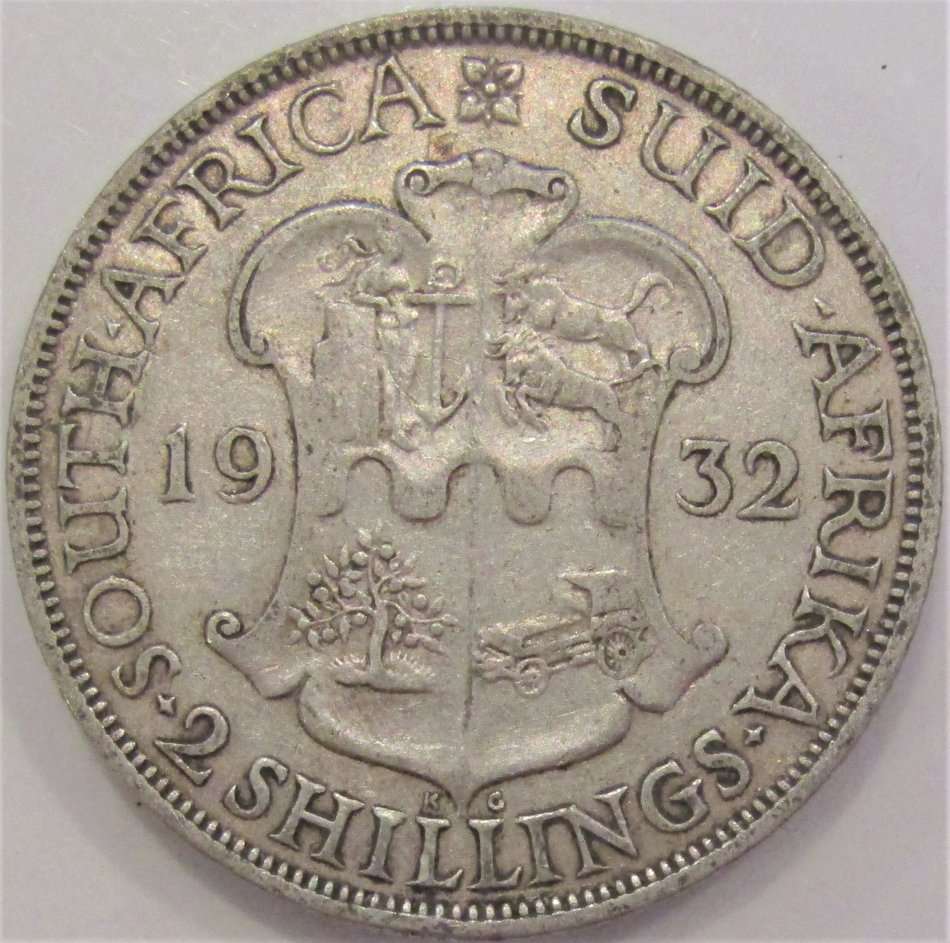 1932 Union of South Africa  2 Shillings