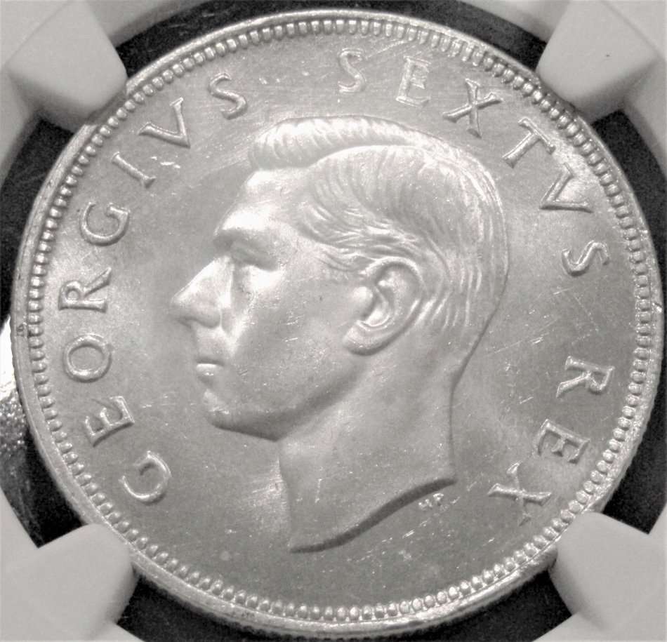 1952 Union of South Africa 2-1/2 Shillings NGC graded MS65
