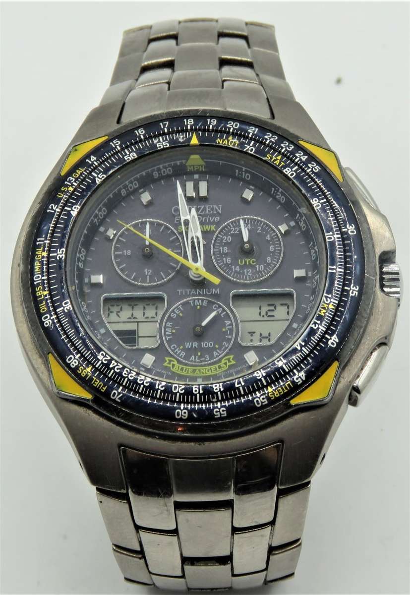 Citizen Eco-Drive Skyhawk Blue Angels Titanium