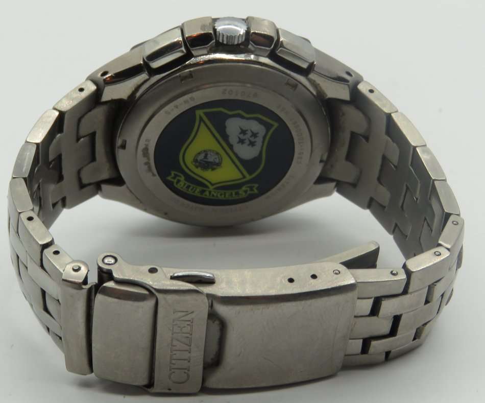 Citizen Eco-Drive Skyhawk Blue Angels Titanium
