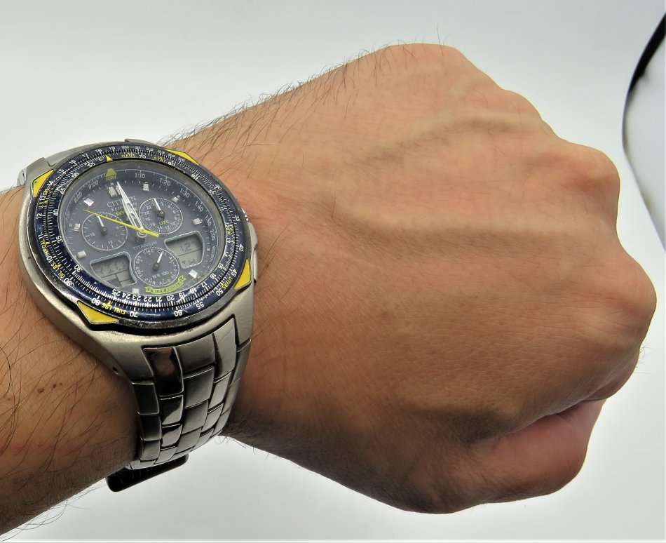 Citizen Eco-Drive Skyhawk Blue Angels Titanium