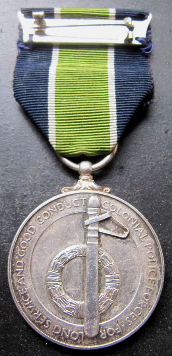 1950's Colonial Police Forces Long Service medal awarded to INSP. W Watson B.S.A. POLICE 4119