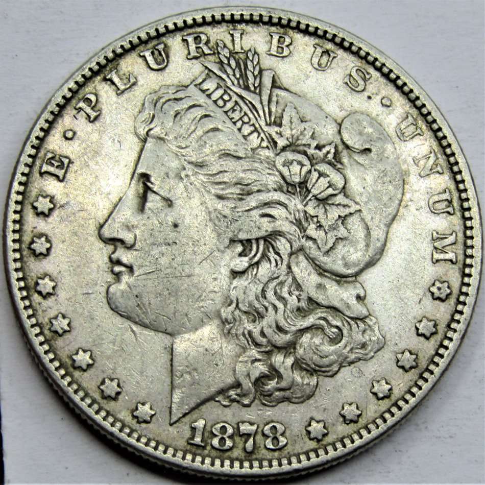 1878 United States of America Morgan Dollar-Rare 8 Tail variety