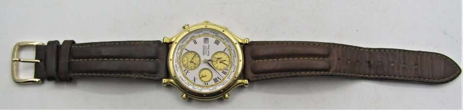 Seiko World Timer Alarm Ref:5T52-7A10
