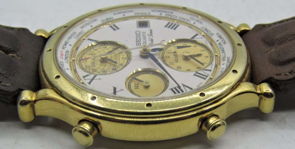 Seiko World Timer Alarm Ref:5T52-7A10