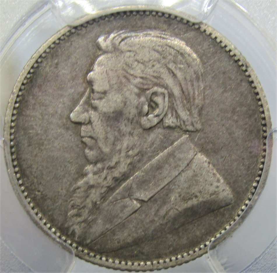 1893 ZAR Shilling PCGS Graded VF35