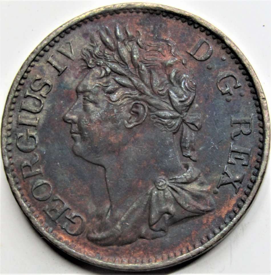 1823 Ireland (Hibernia) Half Penny