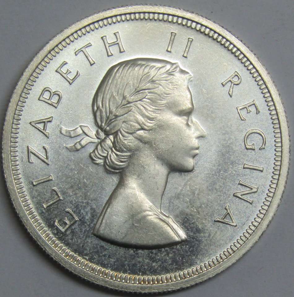 1954 Union of South Africa 5 Shillings GEM PROOF