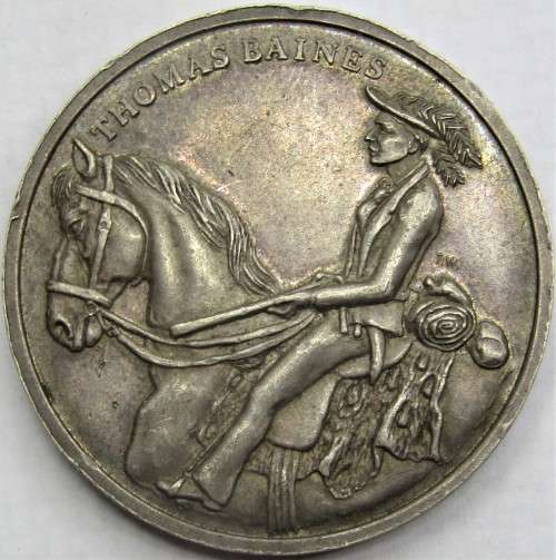 Thomas Baines Victoria Falls Expedition 1861-1864 Silver Medallion