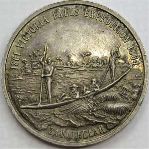 Thomas Baines Victoria Falls Expedition 1861-1864 Silver Medallion