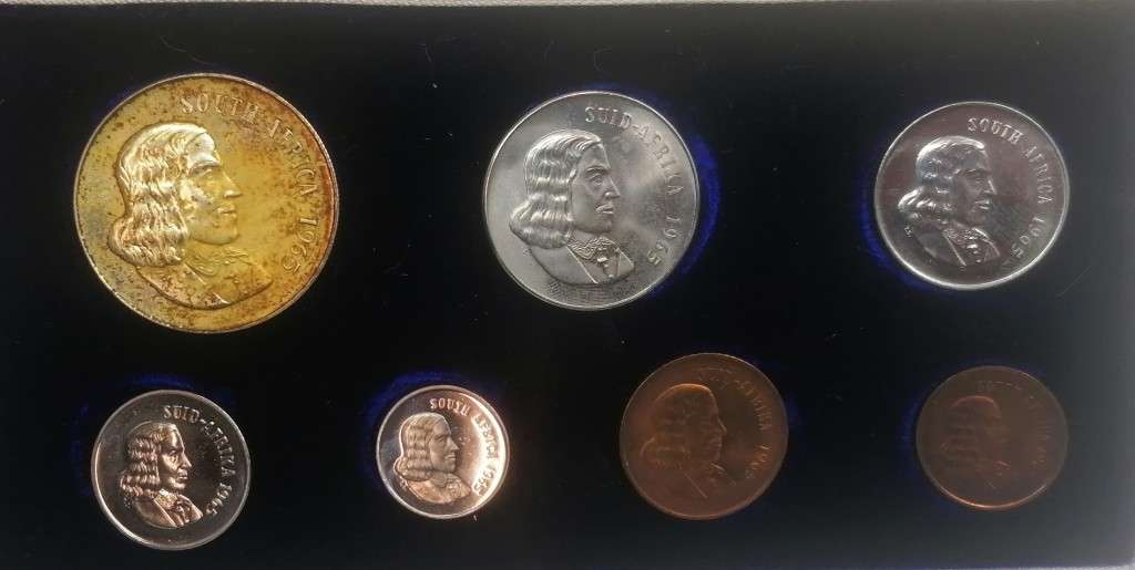 1965 Republic of South Africa Proof Set in original box of issue