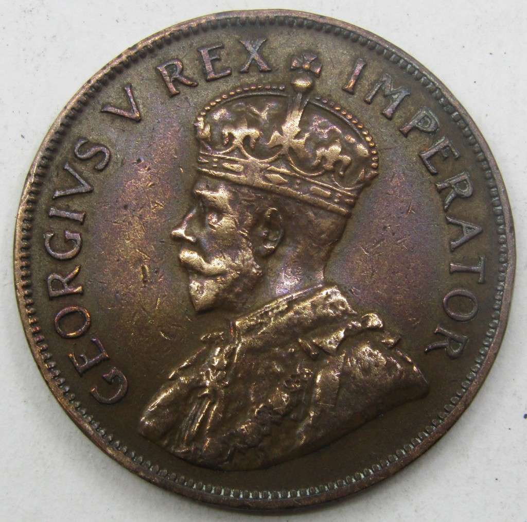 1935 Union of South Africa  Penny and 1/2  Penny