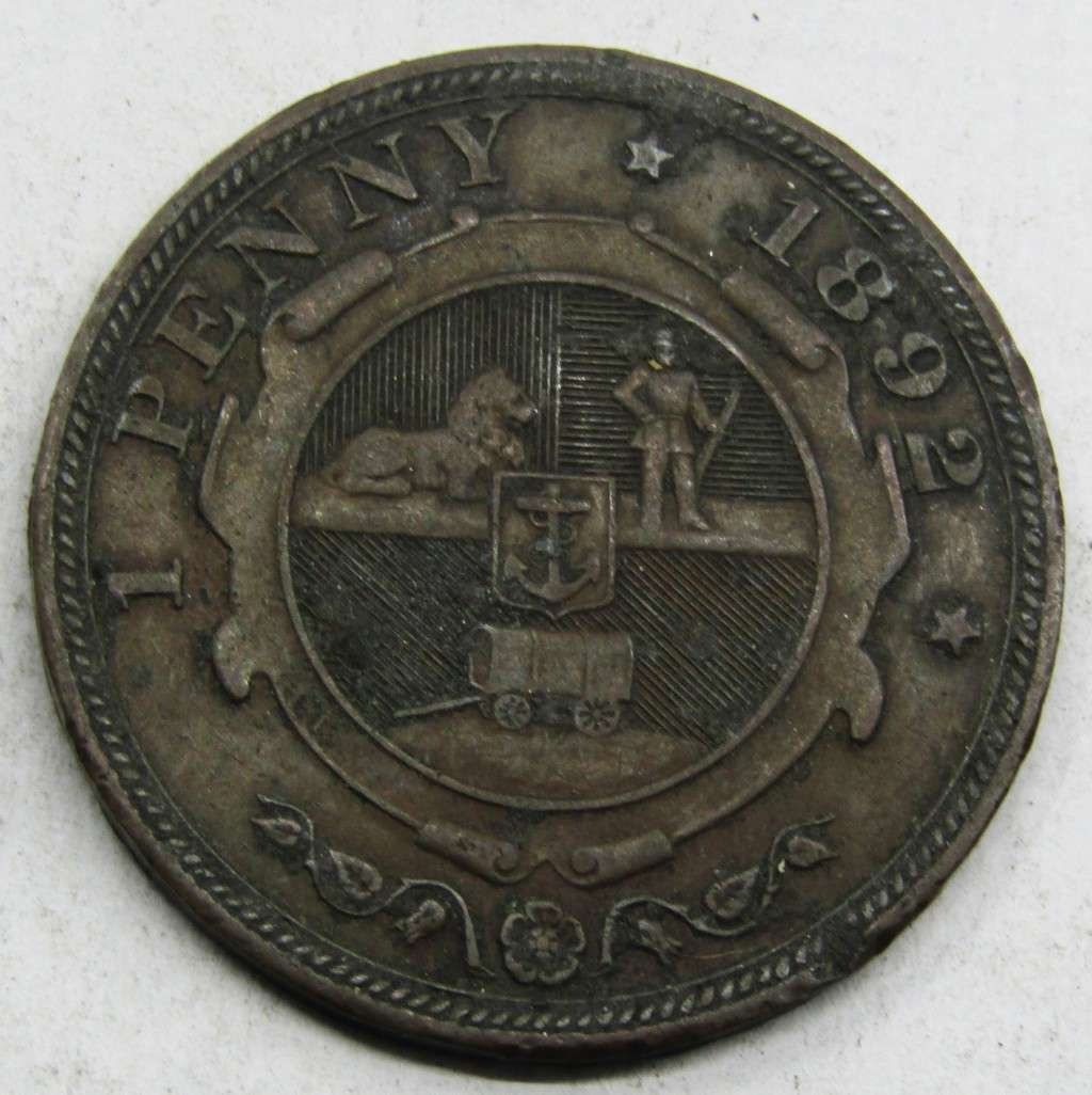 1892 ZAR Penny