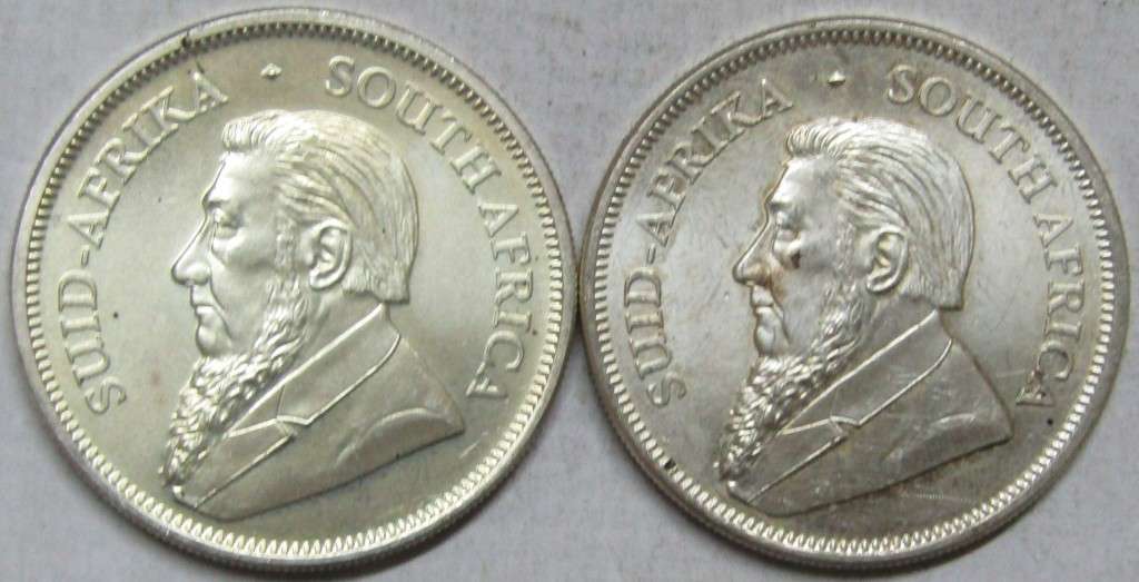 4 x 1 Ounce Silver Kruger Rands 3x2022,1 x2020-Bid is for all 4