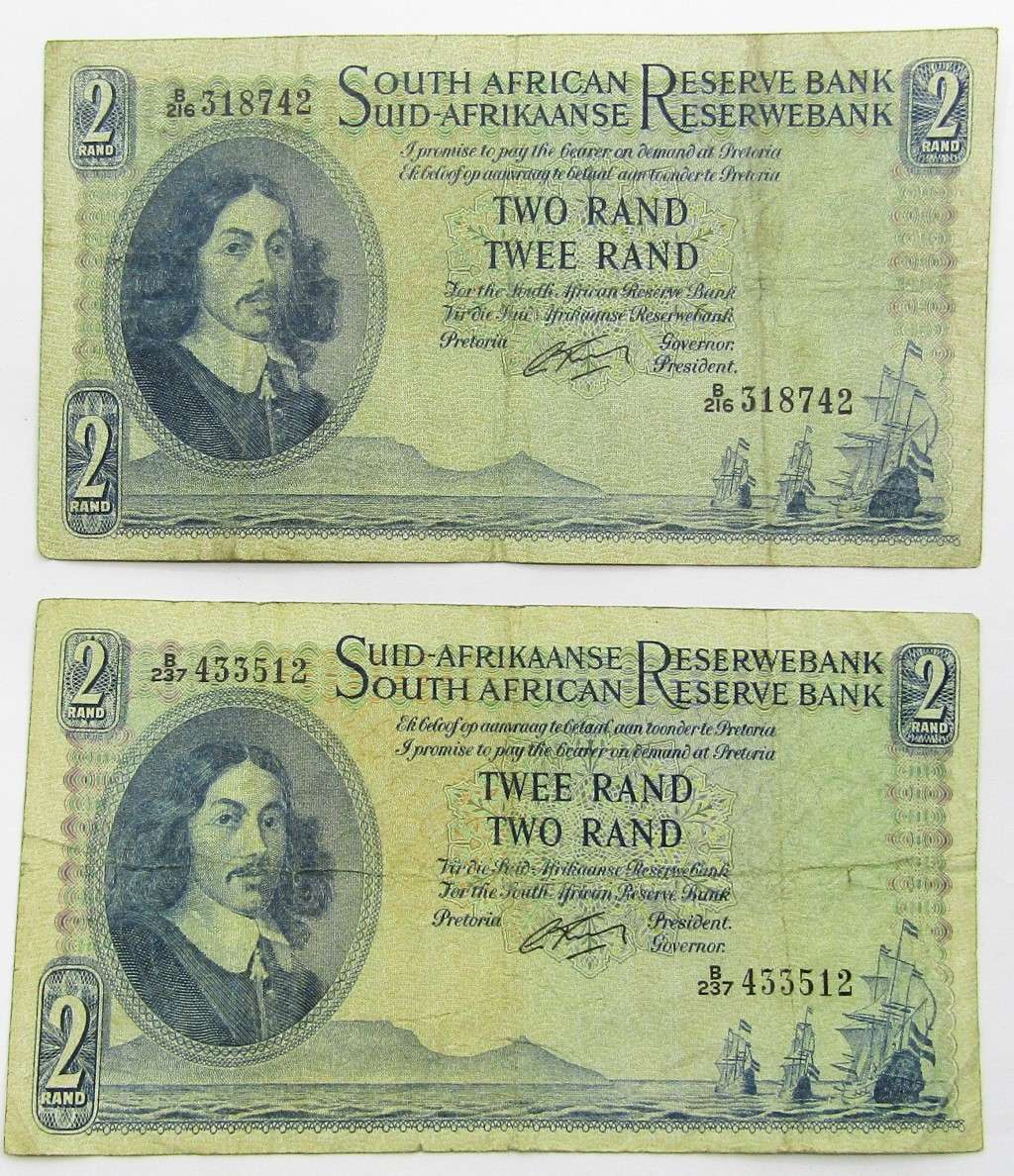 Pair of G.Rissik R2 Notes with both ENG/AFR and AFR/ENG