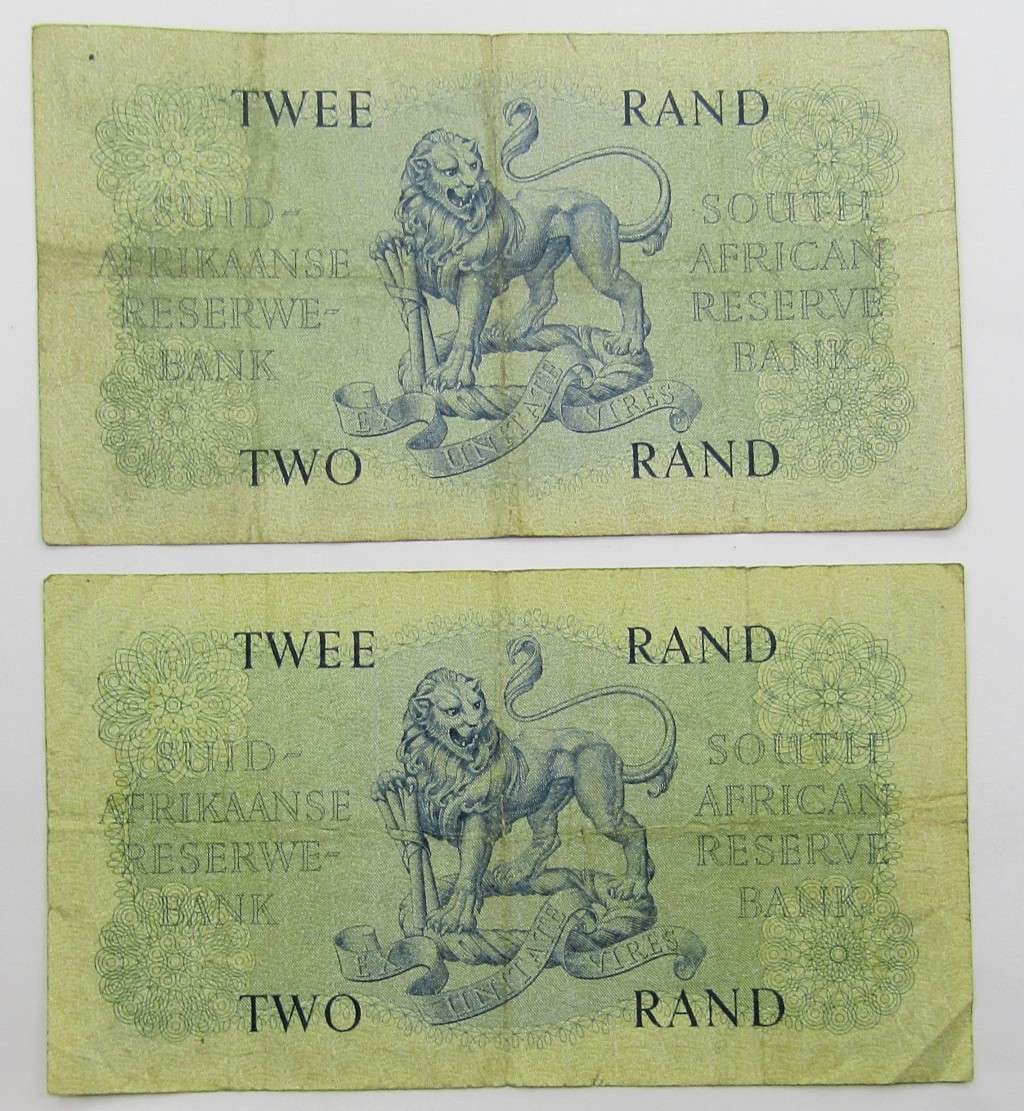 Pair of G.Rissik R2 Notes with both ENG/AFR and AFR/ENG