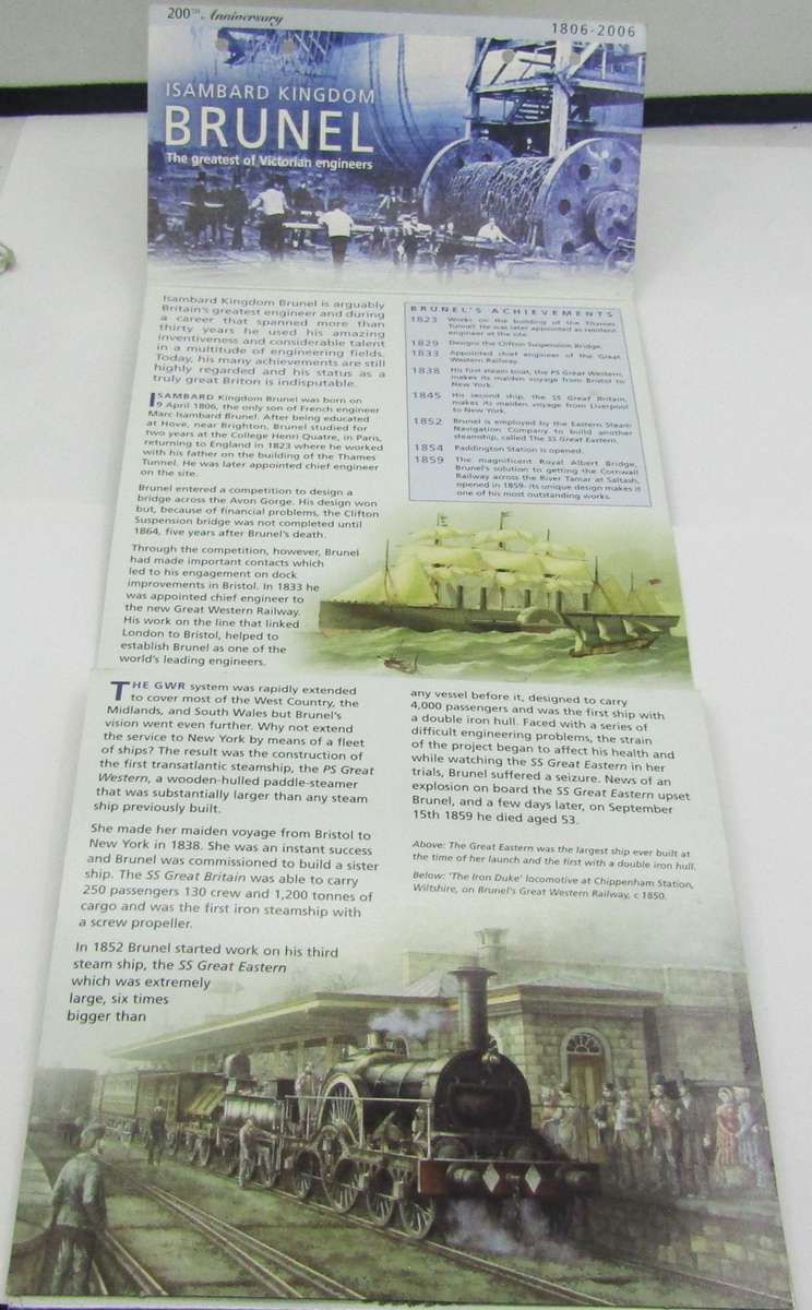 2006 Great Britain Festival Brilliant Uncirculated Coin set in Folder of issue