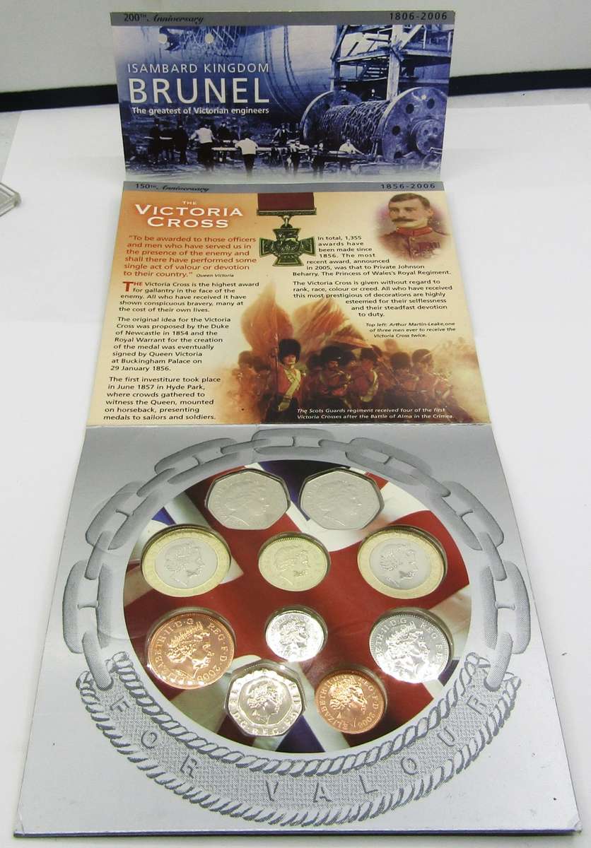 2006 Great Britain Festival Brilliant Uncirculated Coin set in Folder of issue