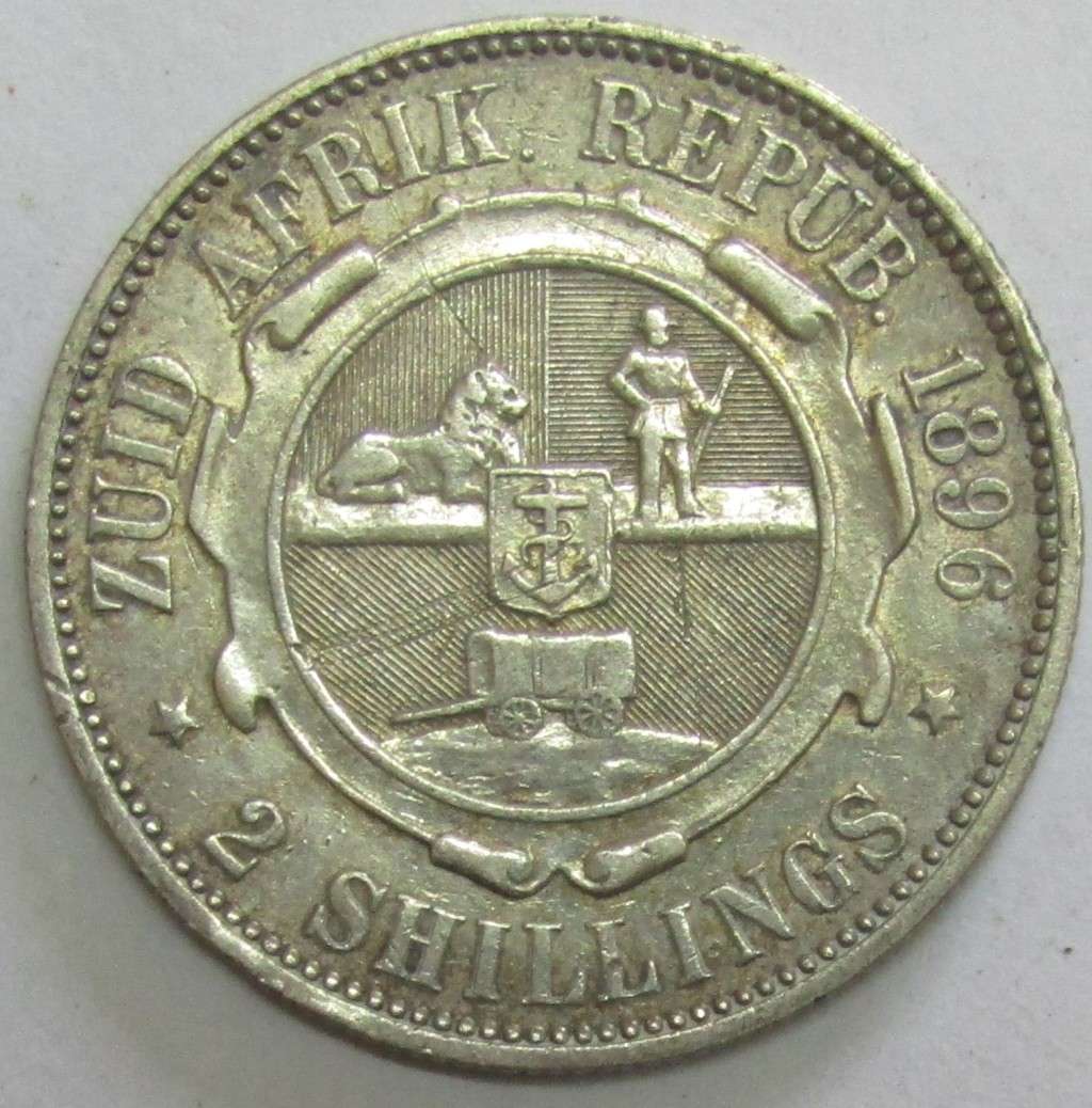 1896 ZAR  2  Shillings