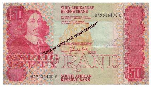 GPC De Kock R50 third issue 1984 Prefix BA  F