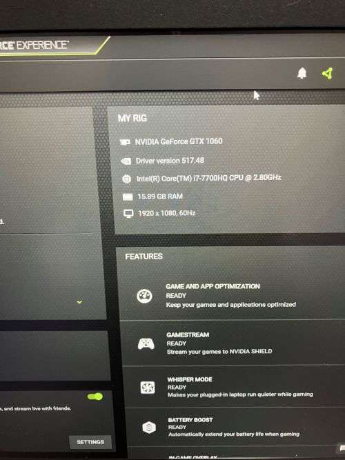i7 GTX1060 6gb Gaming Laptop