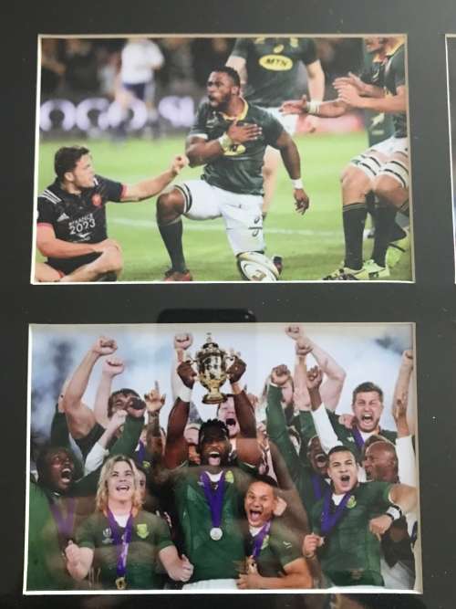 Rugby Boot Signed By Siya Kolisi 2019 RWC Winner Framed