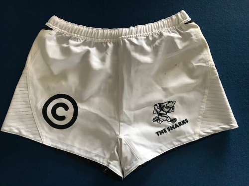 Rugby Shorts Player Issue Sharks Size 36