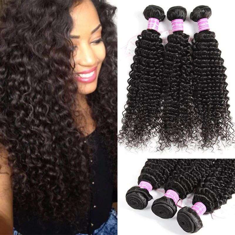 Peruvian Hair Virgin Hair Loose Wave Hair Weave 3 Bundles