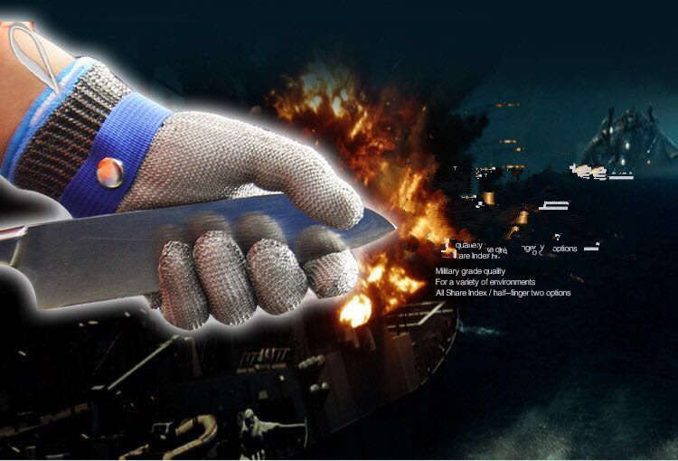 316 stainless steel Gloves steel wire cut gloves slaughter cut protective gloves anti thorn tactic k