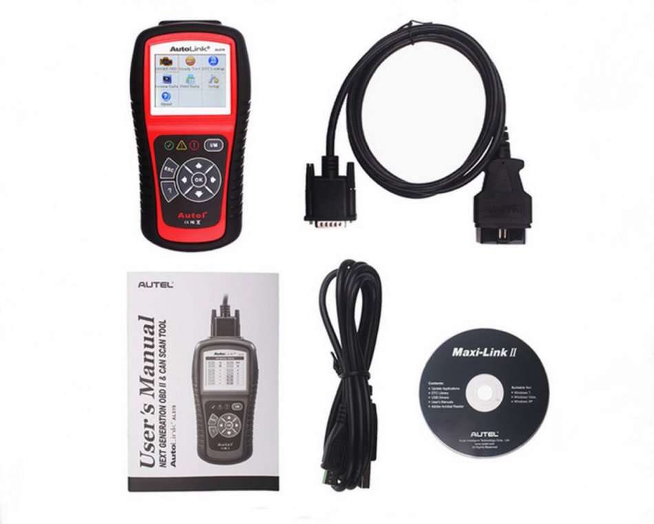 Autel Auto link AL519 Diagnostics Scanner CAN OBDII OBD2 Car Diagnostic Code Reader