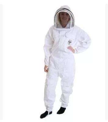 Professional beekeeper coveralls beekeeping protective clothing(white)