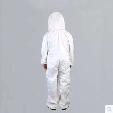 Professional beekeeper coveralls beekeeping protective clothing(white)