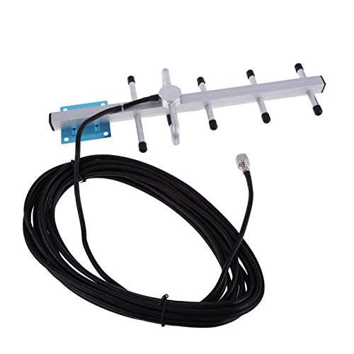 LCD GSM 900MHz Cell Phone Signal Repeater Booster Amplifier + Indoor dual antenna Super strong signa