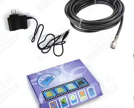 LCD GSM 900MHz Cell Phone Signal Repeater Booster Amplifier + Indoor dual antenna Super strong signa