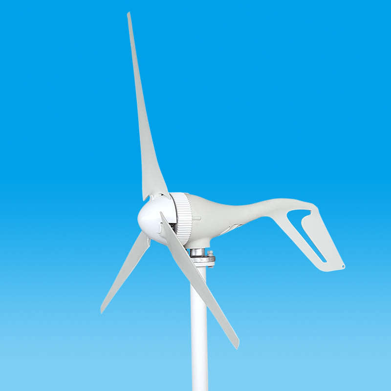 12V/24V 400W 3 Blades Wind Turbine Generator White + Wind Controller
