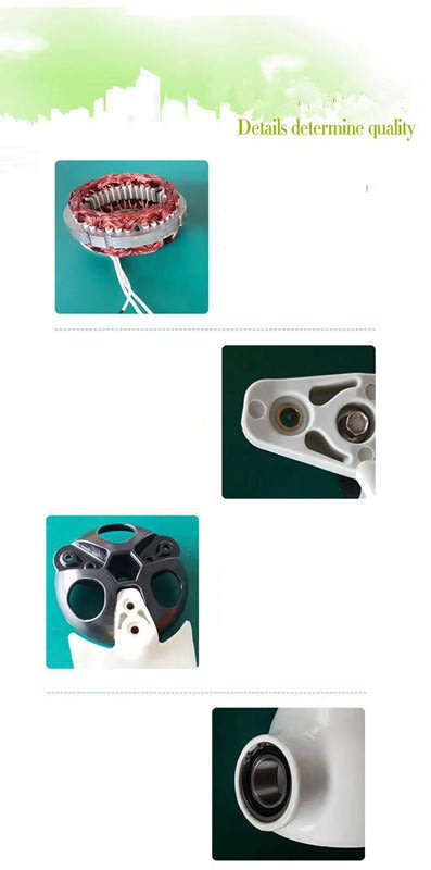 12V/24V 400W 3 Blades Wind Turbine Generator White + Wind Controller