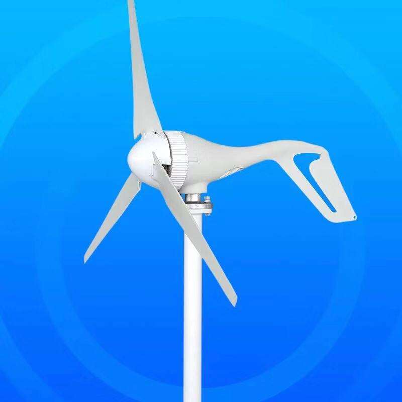 12V/24V 400W 3 Blades Wind Turbine Generator White + Wind Controller